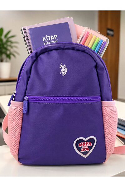 U.S. Polo Assn. Primary and Secondary School Single Compartment Backpack Plca...