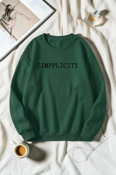 uyguntarz Unisex Simppli City Printed Crew Neck Sweatshirt