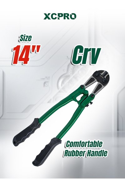 XCPRO Bolt Cutter, Cr-V Blade, 14 Inch Size, Hardened Steel Cutting Tool