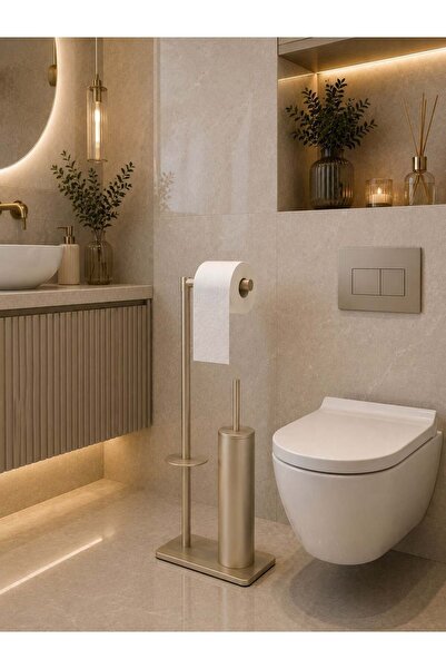 ACAR SU ARMATÜRLERİ Osmo acacia spare paper toilet brush satin acar 804.10saten
