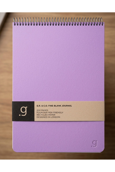 Gıpta Exclusive Canvas Block Spiralli Mor Sert Kapak 100 Yaprak 17*24 Çizgili...