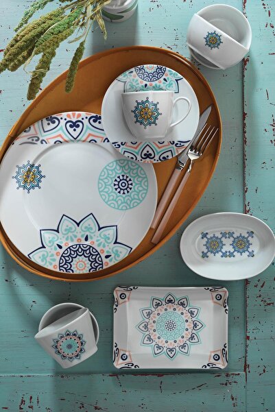 Rani Mobilya Rani Home Kahvaltı Takımı (32 Parça) Çok Renkli JB-6857
