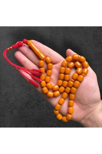 OEMS 10mm Lebanese Amber Sand Prayer Beads - Red