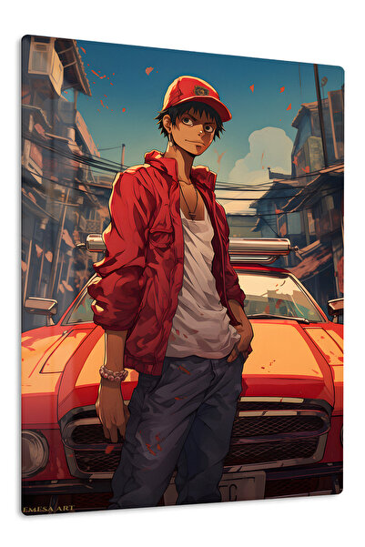 Emesa Art Monkey D. Luffy Anime Metal Wall Art
