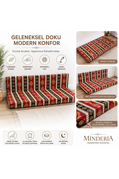 MİNDERİA DEİSİNG MİNDERİA Şark Köşesi Katlanır Sünger Yatak Büyük Ölçü 100x19...