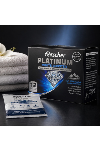 Forscher Platinum White Booster Tül & Çamaşır & Perde Beyazlatıcı 12 Tek Kullanımlık Doz Paket