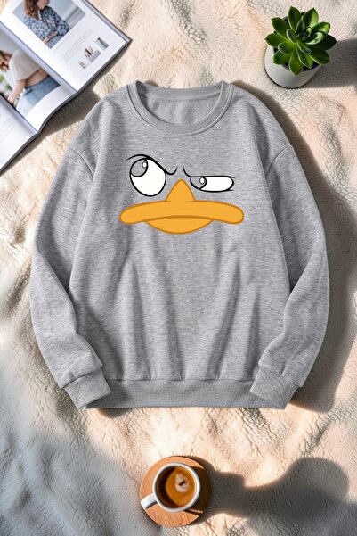 uyguntarz Unisex Duffy Printed Crew Neck Sweatshirt