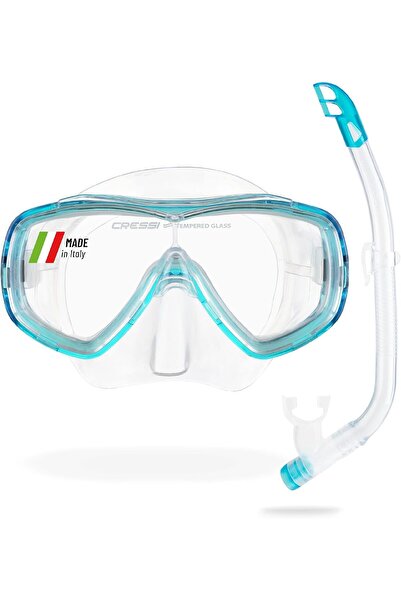Cressi Children Wide View Comfortable Snorkeling Set - Ondina & Top Jr: made ...