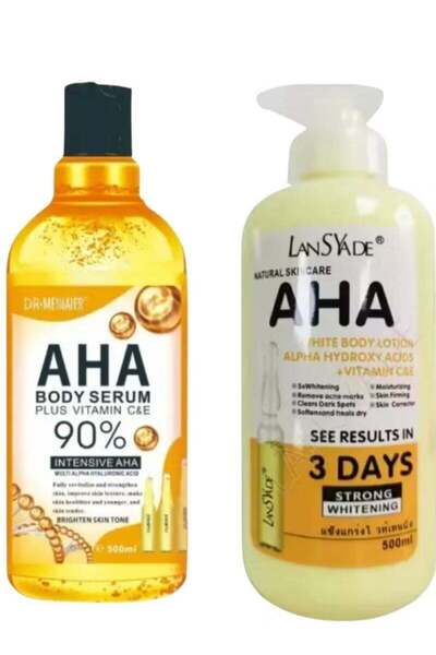 AHA Serum and Lotion Set for Skin Care