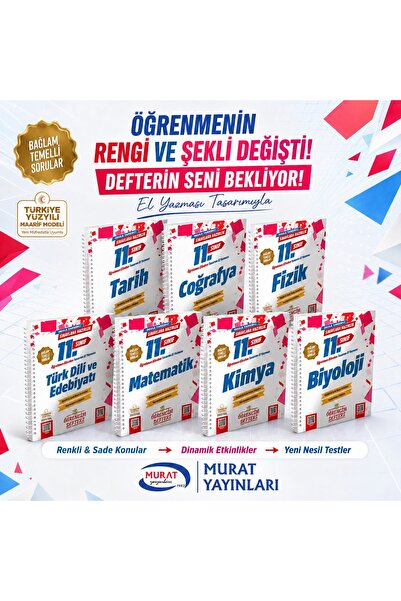 Murat Yayınları 2026-2027 MÜFREDAT MAARİF MODEL UYGUN 11 SINIF TÜM DERSLER Dİ...