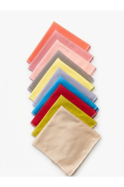 chic try unique 11 Pack Colorful 100% Cotton 25X25 cm Multi-Purpose Cleaning ...