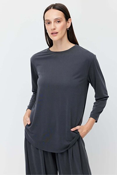 PAULMARK Kadın Oval Kesim Tunik