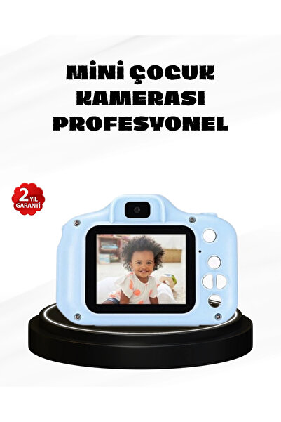 Çocuklar İçin Mini Dijital Kamera – 1080p HD, 2.0 İnç Ekran, Komik Filtreli ve Şarjlı