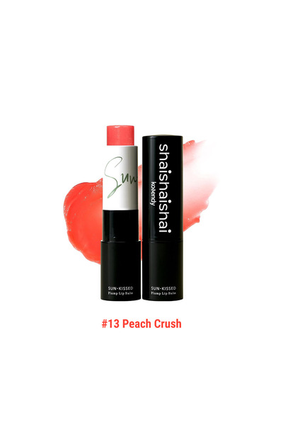 Korendy Shaishaishai - Sun-Kissed Plump Lip Balm 4g #13 Peach Crush - Parlatı...