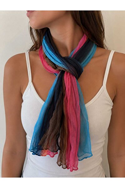Gönülden Tasarım 160X55 cm Colorful Cotton Women's Scarf Shawl