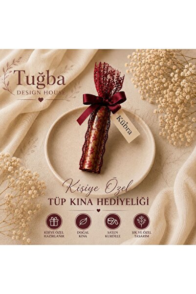 Genel Markalar KİŞİYE ÖZEL KURDELELİ TÜP KINA HEDİYELİĞİ 100 ADET