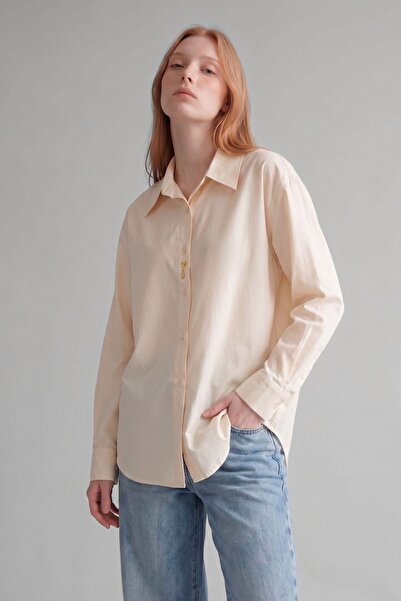 Levidor Yellow start text detailed shirt