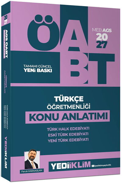Yediiklim Yayınları Yediiklim 2027 MEB AGS ÖABT Türkçe Öğretmenliği Türk Halk...
