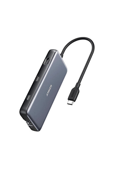 Anker Докинг станция, Anker, Модел A83830A2, USB-C, USB-A, HDMI, RJ45, SD/TF,...