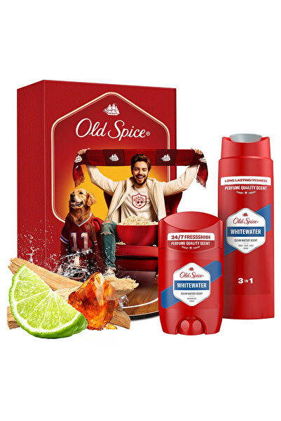 Old Spice Whitewater Erkek Hediye Seti: Stick Deodorant 50ml ve Duş Jeli ve Ş...