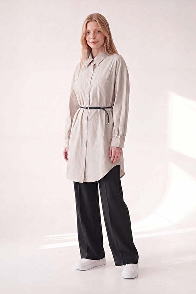 Levidor Gray buttoned poplin shirt