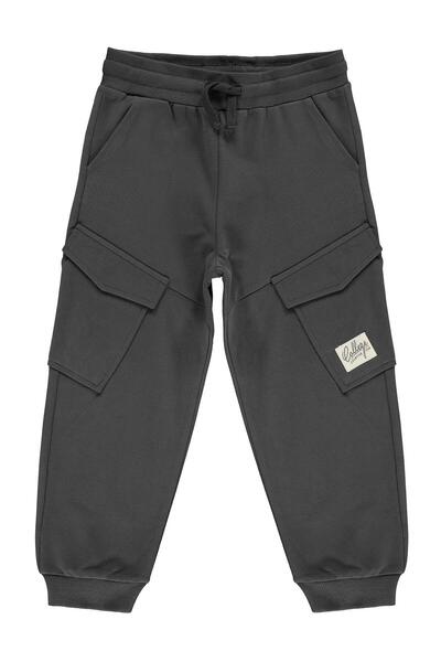 Civil Boys Pantaloni de trening Basic Cargo cu buzunare pentru copii de 6-9 a...