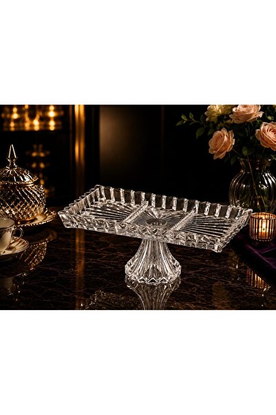 Generic Brand ESTERHOMEDECOR صينية تقديم مستطيلة الشكل بقاعدة 29*15 سم jtn012...