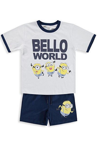 Minions 2-9 Years Old Shorts Set - White