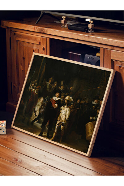 alphobitasarım "Night Watch - Noćna patrola" MDF zidna slika od Classic Art W...