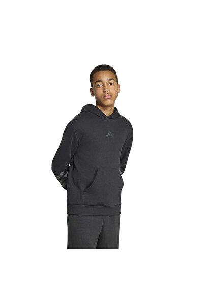 adidas Kr7312-C J Fı 3S Hd Kids Sweatshirt Black