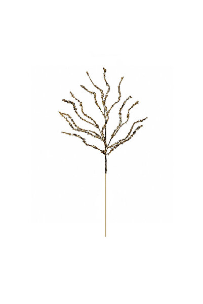 Dekorsende Christmas Ornament Coral Shaped Stoned Branch Champagne 75 cm