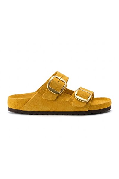 Bequemere Mk205 Yellow Genuine Suede Leather Full Covered Cork Sole Double Bu...
