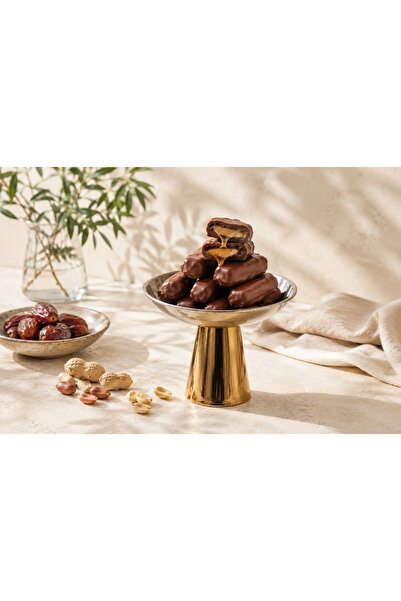 Halktan YER FISTIKLI ÇİKOLATA KAPLI HURMA EZMESİ 500 GR.