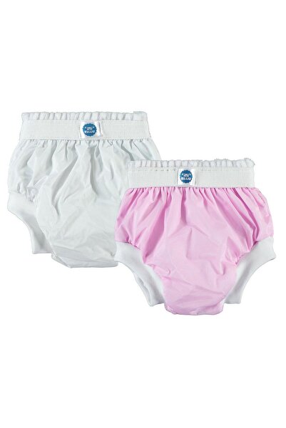 Kujju 1 Beden Düz Alıştırma Külodu 2li (10-14 kg) - Pembe