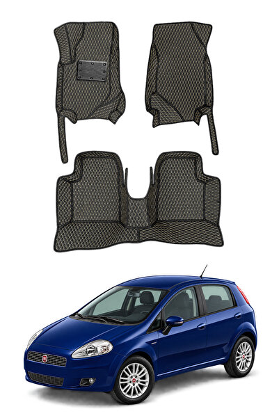 stiloto Fiat Grande Punto Hatchback (2009-2012) Uyumlu Deri 7D Oto Paspas - K...