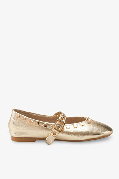 İNNABUTİKK Cealo Women's Ballerinas - Gold