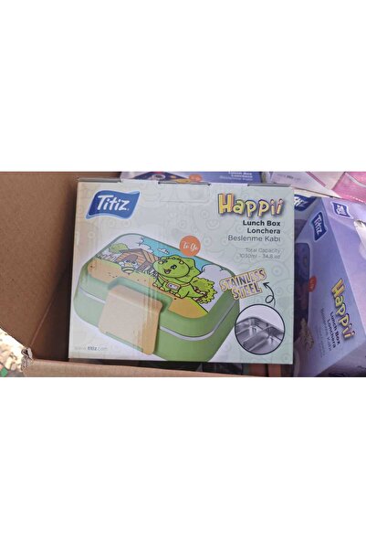 Titiz Plastik 304 PASLANMAZ ÇELİK 1030ML 2 KATLI 2 BÖLMELİ BESLENME ÇANTASI TEMALI LUNCH BOX