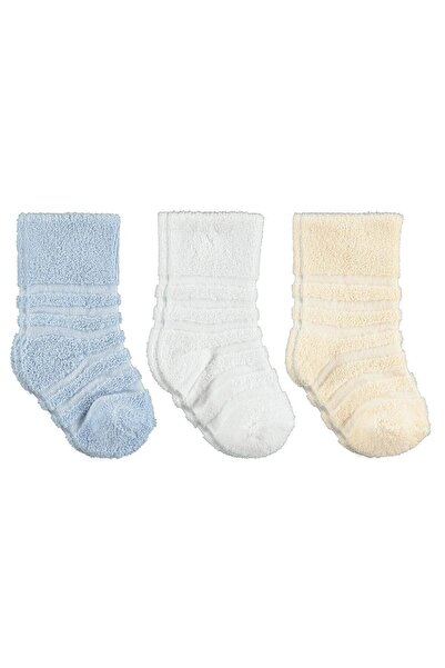 Civil Baby Çemberli Basic Towel 6-18 Months 3-Piece Baby Boy Sock Set