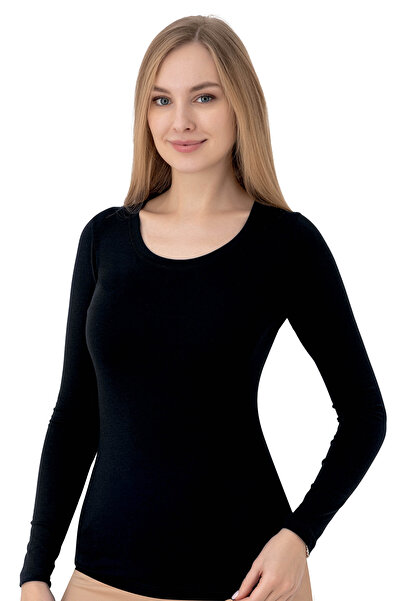 I BIZA Women's Modal Cotton Long Sleeve Bodysuit