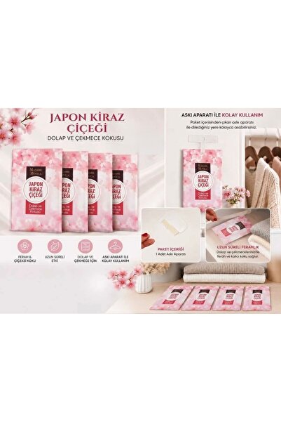 THIRTEEN SELECT Japon Kiraz Çiçeği Esintisi Dolap ve Çekmece Kokusu 2'li Set ...