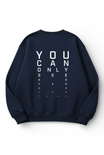 uyguntarz Unisex Φούτερ με μαλακή υφή και στάμπα Focus, Oversize, με λαιμόκοψ...