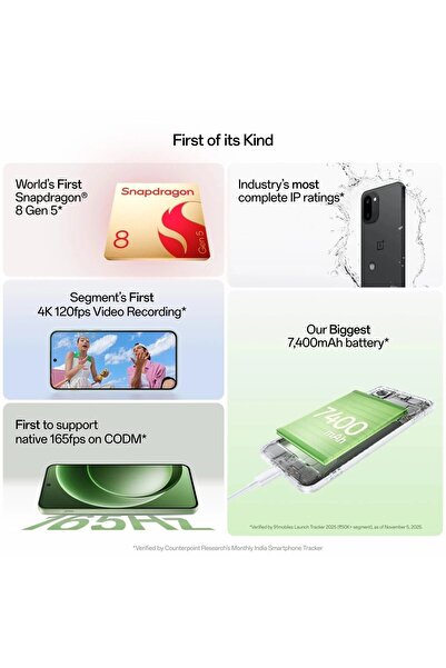 Oneplus 15R Dual SIM Purple with AI 16GB RAM 512GB 5G - International Version