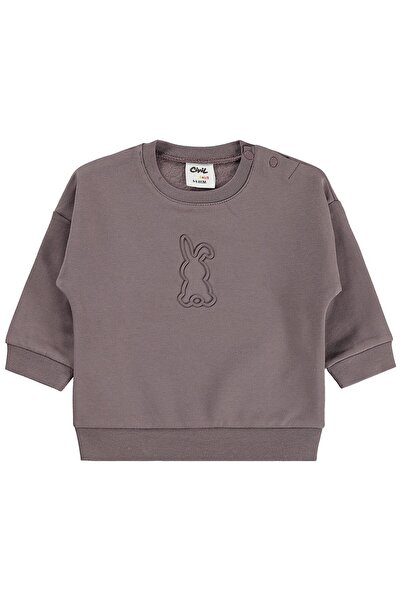 Civil Baby Hanorac Basic cu imprimeu iepure pentru 6-18 luni - Maro