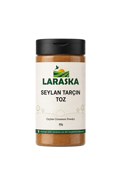 Laraska Seylon Tarçın Toz 40g Real Ceylon Cinnamon Powder