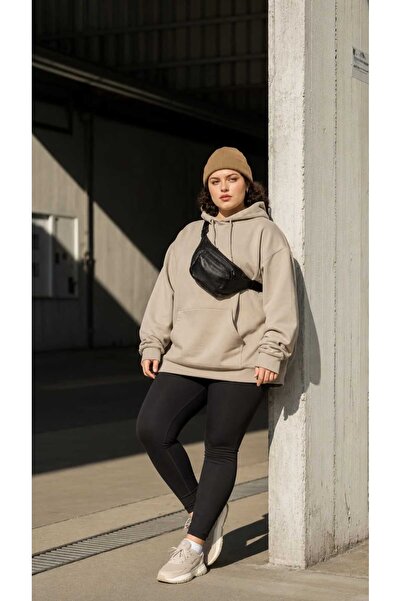 BENROMA 3 Yarn Combed Cotton Plus Size Unisex Sweatshirt Mq4