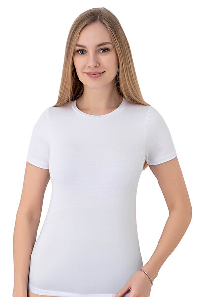 I BIZA Women's Crew Neck Short Sleeve Basic T-Shirt