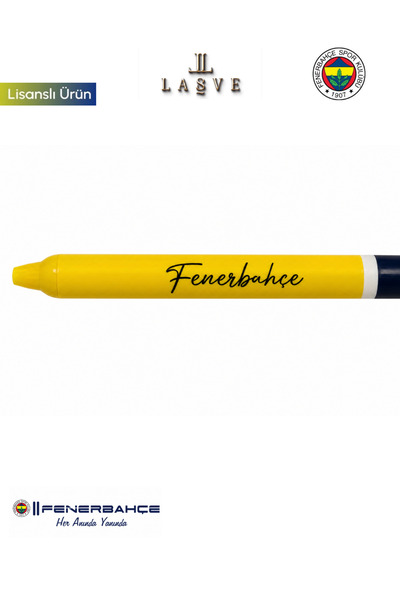 Fenerbahçe New Season Licensed Magnetic Rotating Head Ballpoint Pen with Ball Figure
