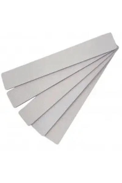Janet Hand&Nails Pilă de unghii albă jumbo 80/120, set de 5 bucăți