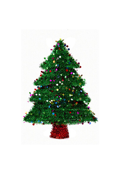 Dekorsende Christmas Ornament Glitter Ribbon Pine Tree Wall and Door Decorati...