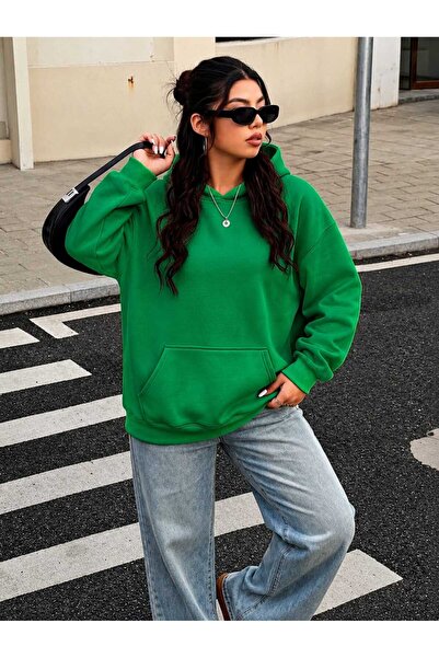 BENROMA 3 Yarn Combed Cotton Plus Size Unisex Sweatshirt Mq6